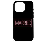 Marié, épouse, Mari, Mari, Mariage drôle Couple Assorti Coque pour iPhone 16 Pro