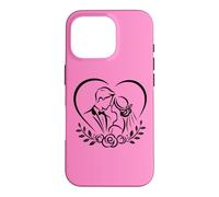 Marié et marié Just Married Jour de Mariage Lune de Miel Coque pour iPhone 16 Pro