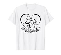 Marié et marié Just Married Jour de Mariage Lune de Miel T-Shirt