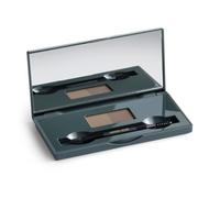 Marie-José Duo de poudres de maquillage pour sourcils résistantes à l'eau avec pochoirs et pinceau (marron moyen et marron foncé)