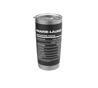 Marie-Laure Valeur Nutritive Nom Drôle Gobelet isotherme en acier inoxydable double paroi