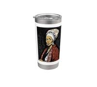 Marie Laveau - Œuvre d'art Vaudou Reine de la Nouvelle-Orléans Gobelet isotherme en acier inoxydable double paroi
