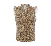 Marie Lund Chemisier beige / marron, Taille XS