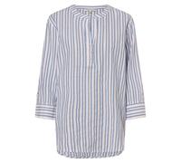 Marie Lund Chemisier bleu / blanc, Taille L