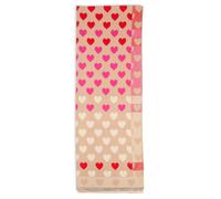 Marie Lund Écharpe marron / rose / rouge cerise, Taille One Size