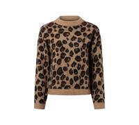 Marie Lund Pull-over marron / brocart / noir, Taille S