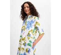 Marie Lund Robe d’été bleu-gris / vert / olive / blanc, Taille 36