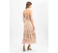 Marie Lund Robe de soirée vert / rose ancienne, Taille 40