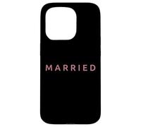Marié, Mari, épouse, Mariage drôle Couple Assorti Coque pour iPhone 15 Pro