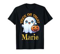 Marie Nom personnalisé Fantôme Mignon Halloween T-Shirt