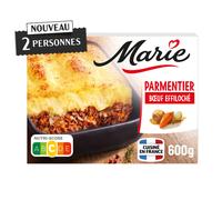 MARIE Plat Préparé Parmentier Bœuf Effiloché 600g