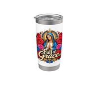 Marie pleine de grâce Notre Dame Sainte Mère Catholique Gobelet isotherme en acier inoxydable double paroi