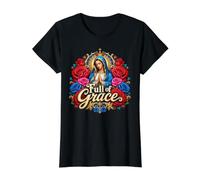 Marie Pleine de grâce Notre Dame Sainte Mère Catholique T-Shirt Graphique avec Valeur
