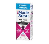 MARIE ROSE - Lotion Extra Forte Anti Poux et Anti Lentes - Peigne Inclus - Sans Insecticides Chimiques - Format Familial - A partir de 3 ans - 200 mL - Fabriqué en France