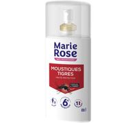 MARIE ROSE - Spray Anti-Moustiques Haute Protection - 100 mL - Protection Efficace Contre les Moustiques Communs et les Moustiques Tigres - Efficace pendant 6H - Fabriqué en France