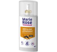 MARIE ROSE - Spray Répulsif et Apaisant Anti-Moustiques - Protection 6H contre les Moustiques Communs et les Moustiques Tigres - Dès 3 Ans - Fabriqué en France