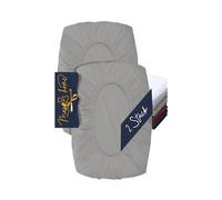Marie´s Home 1627.2372 Lot de 2 housses de coussin en soie, pour coussin de nuque, taille S, argenté