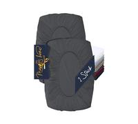 Marie´s Home 1627.2372 Lot de 2 housses de coussin pour coussin de nuque, en soie, gris anthracite, taille S