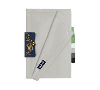 Marie´s Home Drap - Drap Plat - Couverture - Linge de Maison Velvety Soft 1614.2354, 180 x 275 cm, Argent