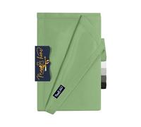 Marie´s Home Drap - Drap Plat - Couverture - Linge de Maison Velvety Soft 1614.2354, 240 x 275 cm, Sauge