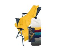 Marie´s Home Housse de Chaise pour Salon de Jardin Exterieur 70x200 cm - Tissu éponge 100% Coton Doux - Housse de Coussin pour Chaise Longue - certifiée Oeko-TEX, Jaune