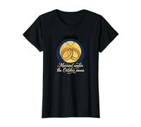Marié sous la Lune d'octobre Halloween Automne Mariage Complet T-Shirt Graphique avec Valeur