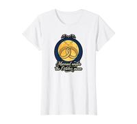 Marié sous la Lune d'octobre Halloween Automne Mariage Complet T-Shirt Graphique avec Valeur