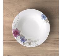 Villeroy & Boch Mariefleur Gris Basic Assiette creuse, Porcelaine Premium, Blanc/Multicolore, 23 cm