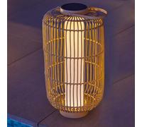 Lanterne solaire décorative avec base LED solaire rechargeable LED blanc chaud MARIEL TALL H60cm