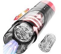 MARIELOVE Masturbateur électrique pour homme - Simulateur de pipe avec fonction d'aspiration et de vibration | 7 modes & mouvement télescopique | Jouet sexuel réel avec fonction rotation et massage |