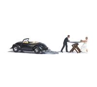 Mariés avec voiture, VW Hebmüller - BUSCH 7980 - HO 1/87