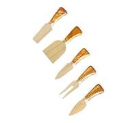 Marietti 1903.00 Lot de 5 couteaux à parmesan et planche à découper avec coffret cadeau