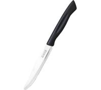 MARIETTI 27TP - Couteau à steak à lame crantée, 11,5 cm, Top-Linie - Noir - Blister 6 pièces