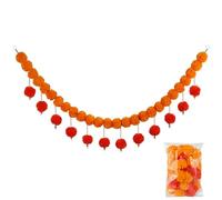 Marigold Garland 53 '' Diwali DÉCORATIONS avec 30 balles vibrantes suspendues Diwali Decor Garland Marigold pour la célébration du Festival...