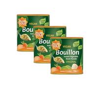 Marigold Health Foods Poudre de bouillon de légumes suisse au souci 150 g (paquet de 3)