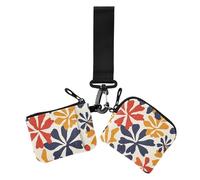 Marigold Lot de 2 porte-monnaie avec fermeture éclair et poche à fermeture éclair pour le travail et les voyages Couleur foncée