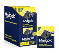 MARIGOLD Scrub Away Lot de 20 Blocs de Gommage en Acier Inoxydable Gris 11 x 1,8 x 15,5 cm