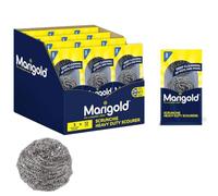Marigold Souci Chouchou grattante en Acier Inoxydable, Gris, 12 Paquets de 3 +