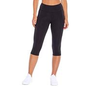 Marika Carrie Slim Fit Capri Legging Pantacourt Femme, Noir, Petit