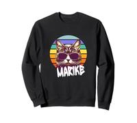 MARIKE - Joli prénom de fille avec un chat cool Sweatshirt