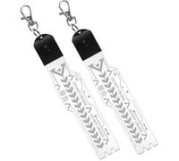 Marikito Pendentif Cyberpunk, accessoire LED rechargeable par USB avec 7 options de couleur, parfait pour les masques de cyber, les costumes et les sacs à dos (D)