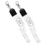 Marikito Pendentif Cyberpunk, accessoire LED rechargeable par USB avec 7 options de couleur, parfait pour les masques de cyber, les costumes et les sacs à dos (B)