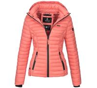 MARIKOO B600 Veste mi-saison, matelassée, à capuche, pour femme, corail, S