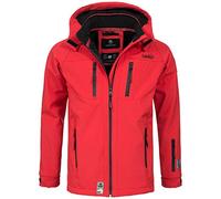 MARIKOO B630 Veste softshell fonctionnelle pour homme, pour le ski, la pluie, l'hiver, le sport, rouge, S