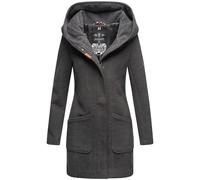 Marikoo B819 Manteau d'hiver pour femme - Gris - XX-Large