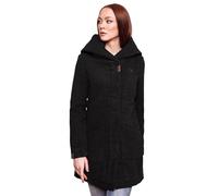 Marikoo B819 Manteau d'hiver pour femme - Noir - Large