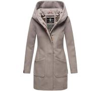 MARIKOO B819 Trench Manteau d'hiver pour femme Veste mi-saison Parka longue, Gris zinc, L