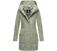 MARIKOO B819 Trench Manteau d'hiver pour femme Veste mi-saison Parka longue, Menthe fumée, S