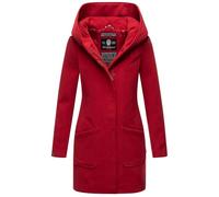 MARIKOO B819 Trench Manteau d'hiver pour femme Veste mi-saison Parka longue, Rouge foncé, M