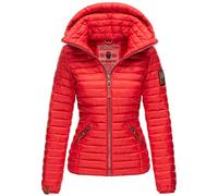 Marikoo B839 Veste pour femme matelassée et gesteppte Veste de transition, rouge, M